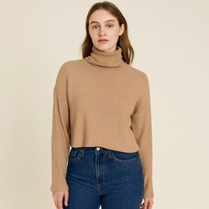 Sen Tan Turtleneck Sweater for Women